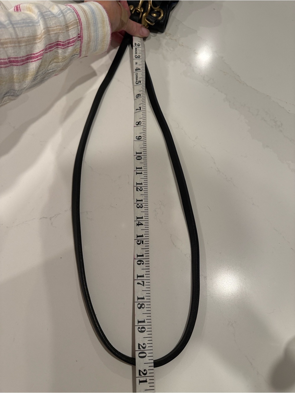 Black Leather Drawstring Bucket Bag - Picture 6 of 10